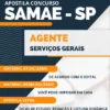 Apostila Agente Serviços Gerais SAMAE SP 2023