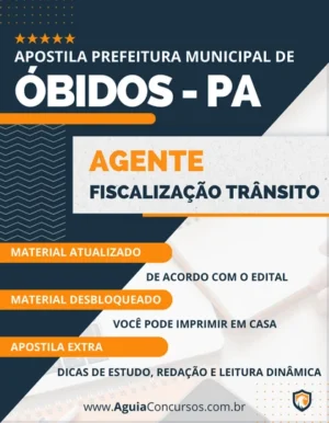Apostila Agente Trânsito Pref Óbidos PA 2023