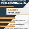 Apostila Agente de Vigilância Pref Feira de Santana BA 2023