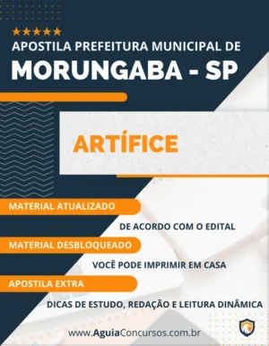 Apostila Artífice Concurso Pref Morungaba SP 2023