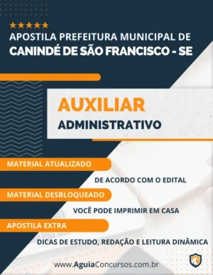 Apostila Auxiliar Administrativo Canindé de São Francisco SE 2023