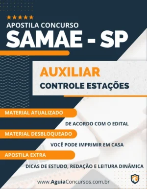 Apostila Auxiliar Controle Estações SAMAE SP 2023