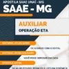 Apostila Auxiliar Operação ETA SAAE Unaí MG 2023