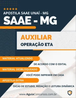 Apostila Auxiliar Operação ETA SAAE Unaí MG 2023