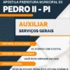 Apostila Auxiliar Serviços Gerais Pref Pedro II PI 2023