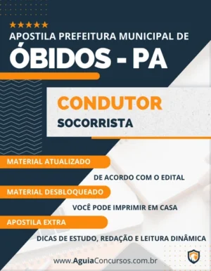 Apostila Condutor Socorrista Pref Óbidos PA 2023