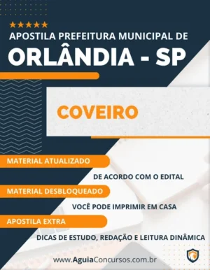 Apostila Coveiro Concurso Pref Orlândia SP 2023