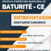 Apostila Entrevistador Digitador CadÚnico Pref Baturité CE 2023