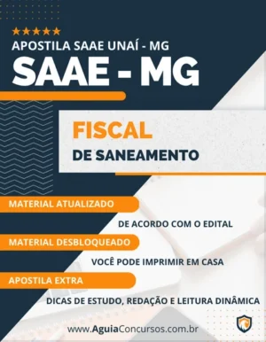 Apostila Fiscal Saneamento SAAE Unaí MG 2023