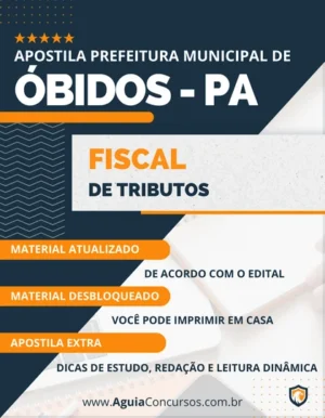 Apostila Fiscal Tributos Pref Óbidos PA 2023