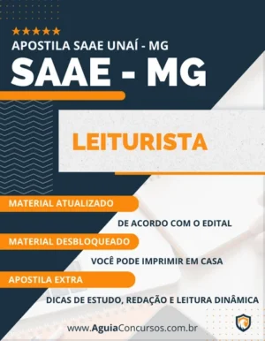 Apostila Leiturista Concurso SAAE Unaí MG 2023