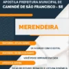 Apostila Merendeira Pref Canindé de São Francisco SE 2023