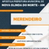 Apostila Merendeiro Pref Nova Olinda do Norte AM 2023