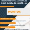 Apostila Monitor Pref Nova Olinda do Norte AM 2023