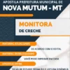 Apostila Monitora Creche Pref Nova Mutum MT 2023