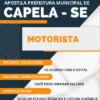 Apostila Motorista Concurso Pref Capela SE 2023