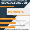 Apostila Motorista Pref Santa Carmem MT 2023