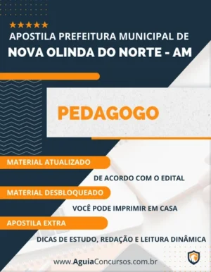 Apostila Pedagogo Pref Nova Olinda do Norte AM 2023