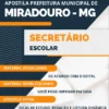 Apostila Secretário Escolar Pref Miradouro MG 2023