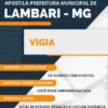 Apostila Vigia Concurso Pref Lambari MG 2023