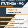 Apostila Agente Administração Pref Itutinga MG 2023