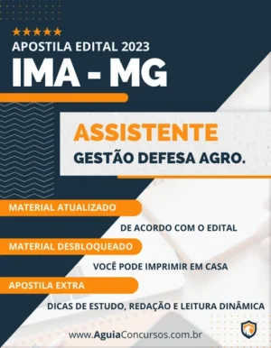 Apostila Assistente Gestão Defesa Agropecuária IMA MG 2023