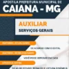 Apostila Auxiliar Serviços Gerais Pref Caiana MG 2023