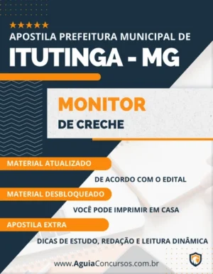 Apostila Monitor de Creche Pref Itutinga MG 2023