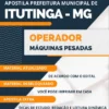 Apostila Operador Máquinas Pesadas Pref Itutinga MG 2023