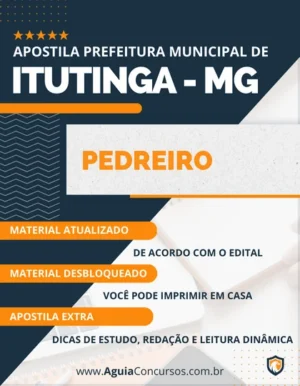 Apostila Pedreiro Concurso Pref Itutinga MG 2023