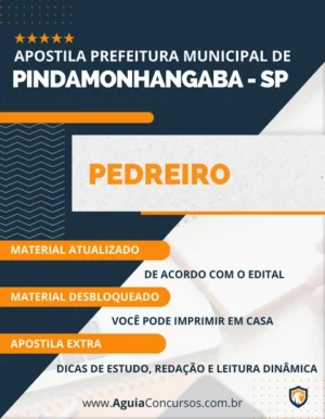 Apostila Pedreiro Pref Pindamonhangaba SP 2023