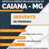 Apostila Servente Pedreiro Pref Caiana MG 2023