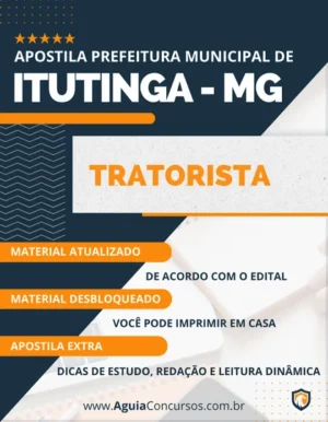 Apostila Tratorista Concurso Pref Itutinga MG 2023