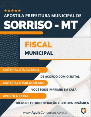 Apostila Fiscal Municipal Pref Sorriso MT 2023