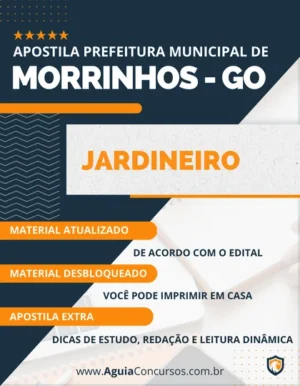 Apostila Jardineiro Concurso Prefeitura Morrinhos GO 2023