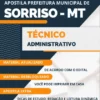 Apostila Técnico Administrativo Pref Sorriso MT 2023