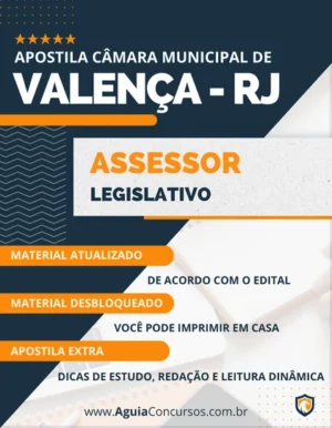 Apostila Assessor Legislativo Câmara Valença RJ 2023