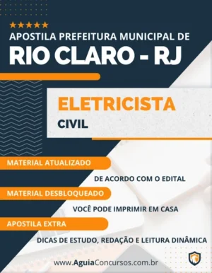 Apostila Eletricista Pref Rio Claro RJ 2023
