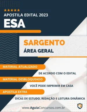 Apostila Sargento Área Geral Concurso ESA 2023