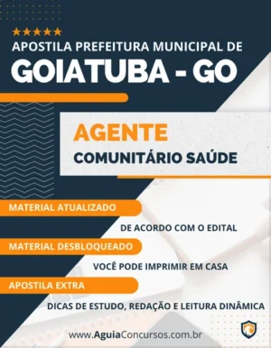 Apostila Agente Comunitário Saúde Pref Goiatuba GO 2023