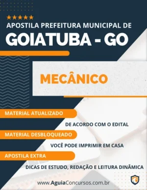 Apostila Mecânico Concurso Pref Goiatuba GO 2023