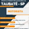 Apostila Motorista Concurso Pref Taubaté SP 2023