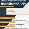 Apostila Vigia Concurso Pref Barreirinha AM 2023