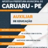 Apostila Auxiliar Educação Pref Caruaru PE 2023