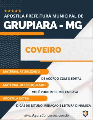 Apostila Coveiro Concurso Pref Grupiara MG 2023