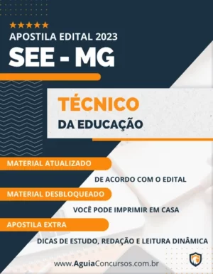 Apostila Técnico Educação Concurso SEE MG 2023