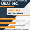 Apostila Auxiliar Serviços Gerais Pref Unaí MG 2023