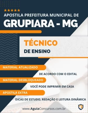 Apostila Técnico de Ensino Pref Grupiara MG 2023