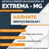 Apostila Ajudante Serviço Escolar Pref Extrema MG 2023