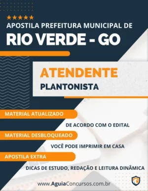 Apostila Atendente Plantonista Pref Rio Verde GO 2023